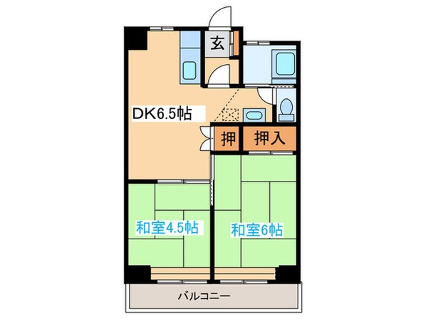 亀兵ビルの物件間取画像